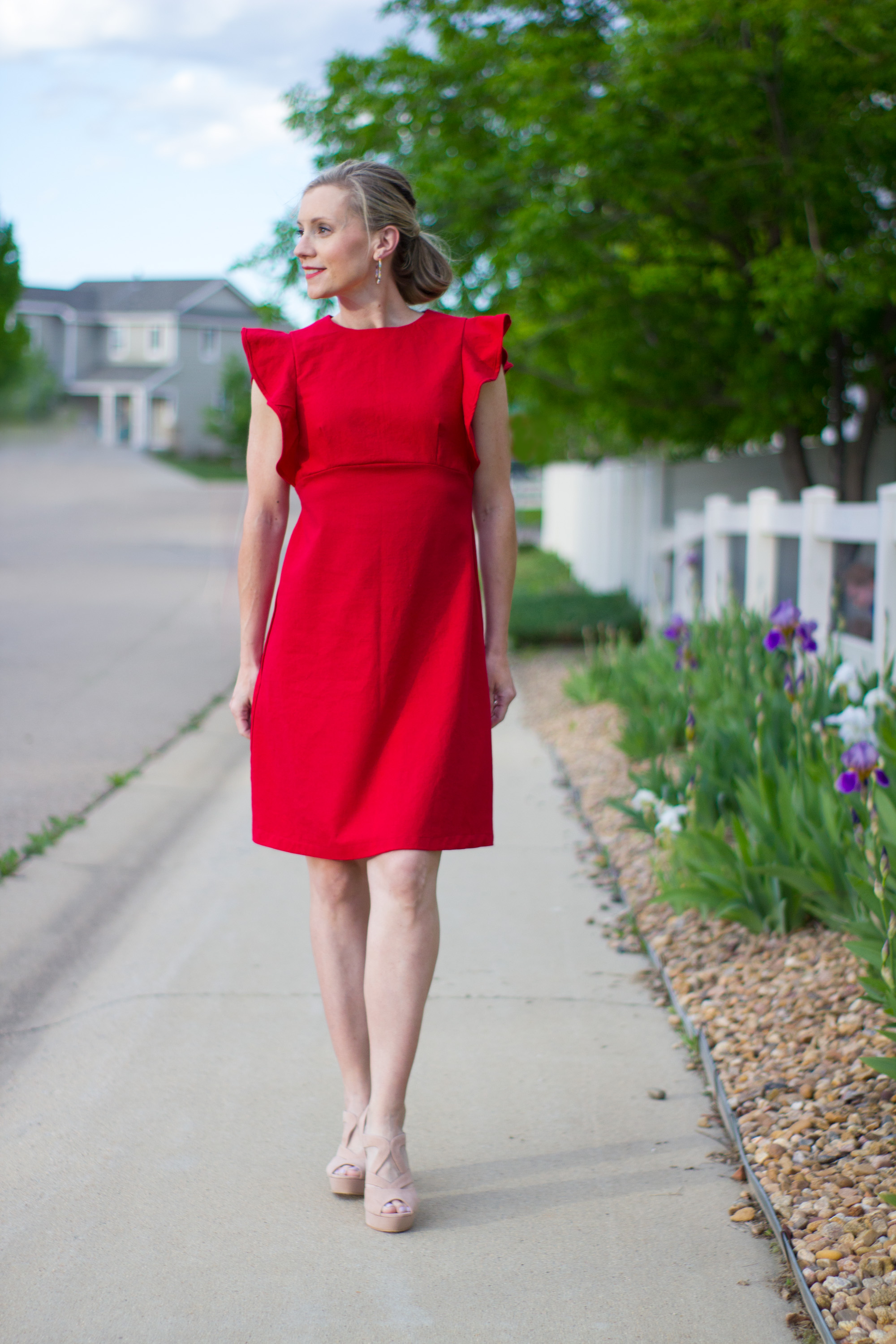 linen shift dress